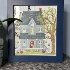 Bothy Threads New England Homes Spring Framed Cross Stitch Art
